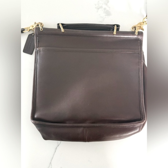 Vintage Coach 9927 Leather Willis mahogany/brown - Picture 3 of 16